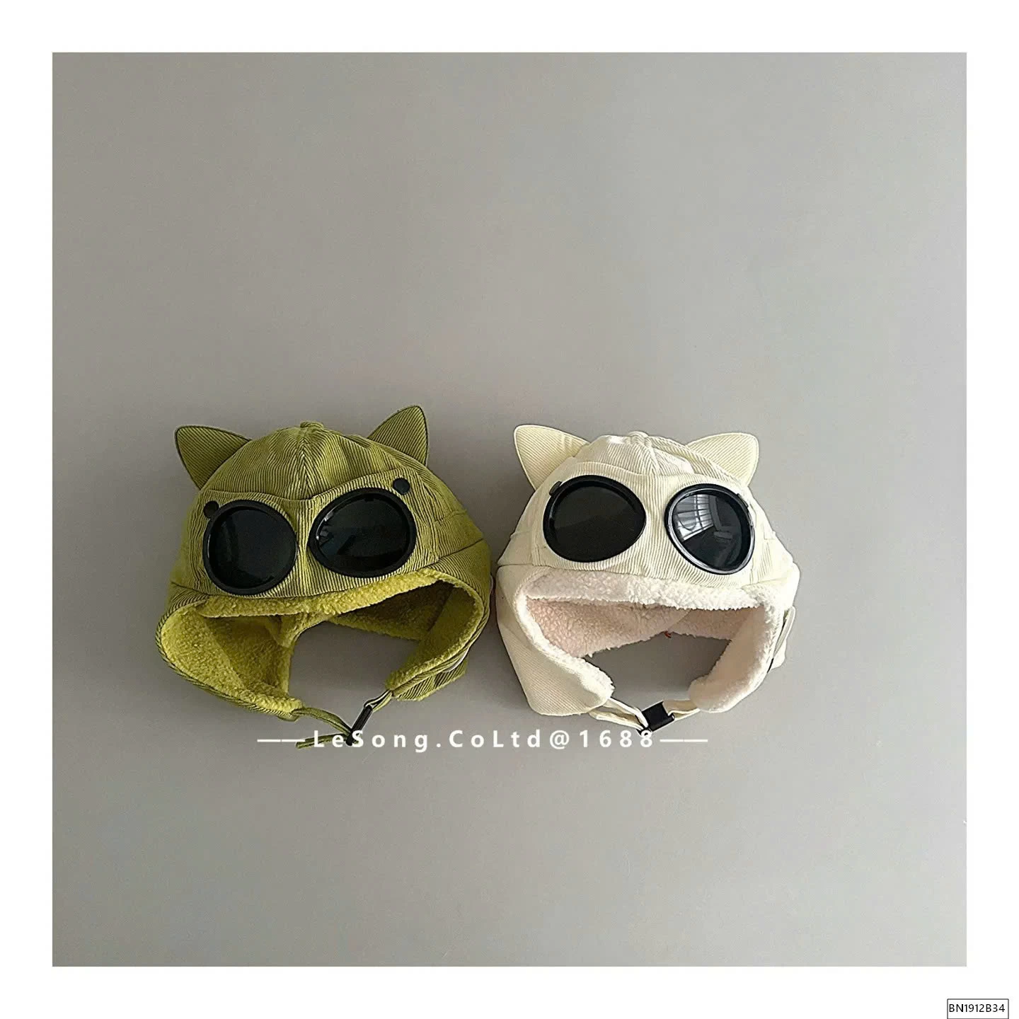 MŨ NHUNG LÓT LÔNG KÈM MẮT KÍNH