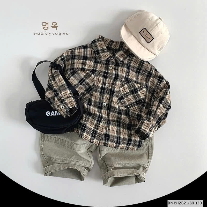 ÁO SƠ MI CARO HÀN QUỐC