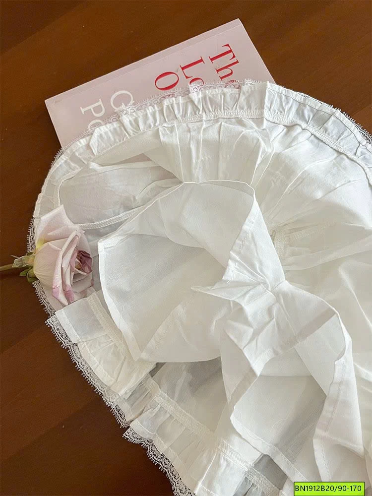 CHÂN VÁY VIỀN REN AMBBKIDS 25A001