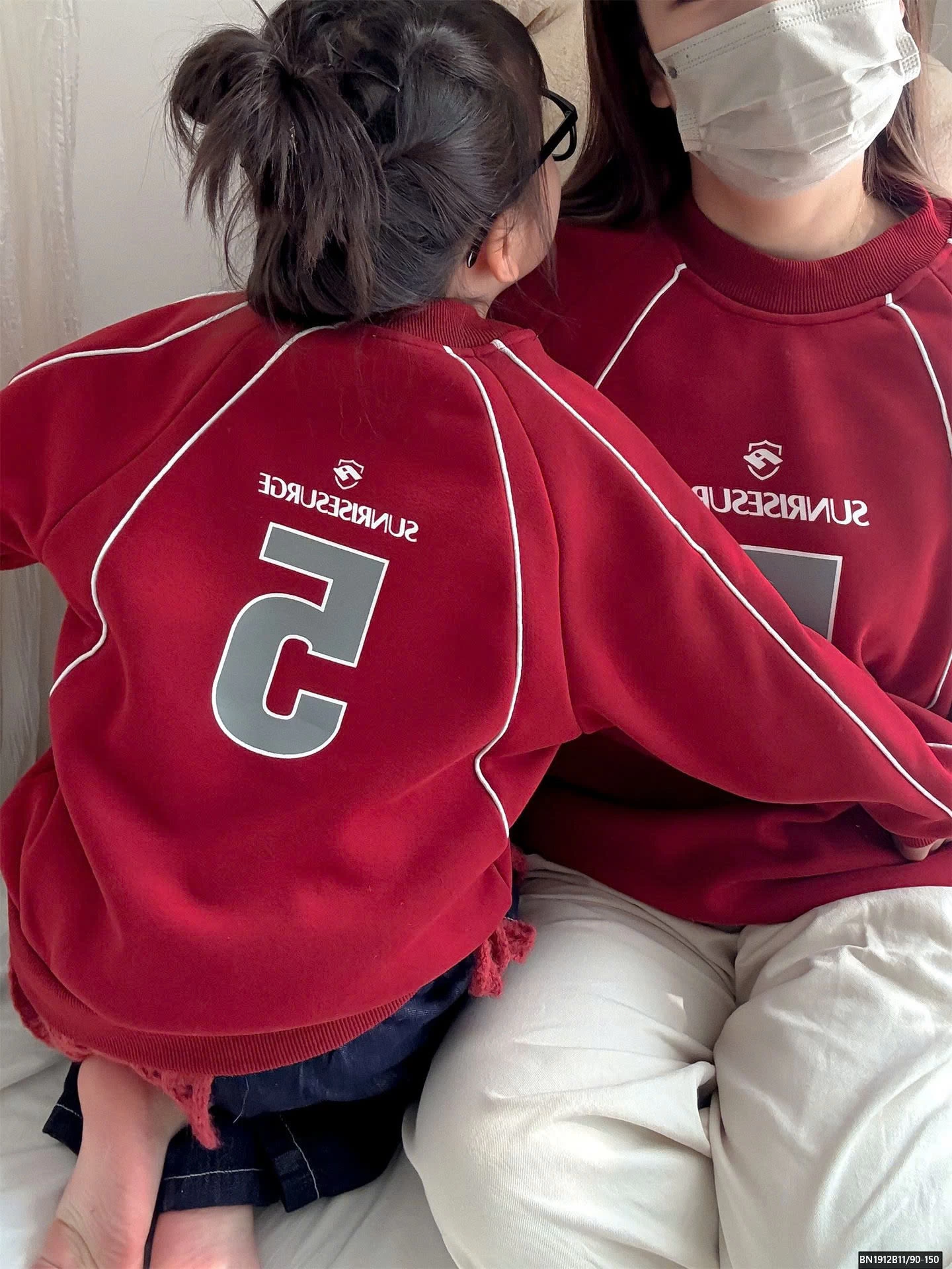 ÁO NỈ SỐ 5 LÓT LÔNG CỪU MẸ VÀ BÉ