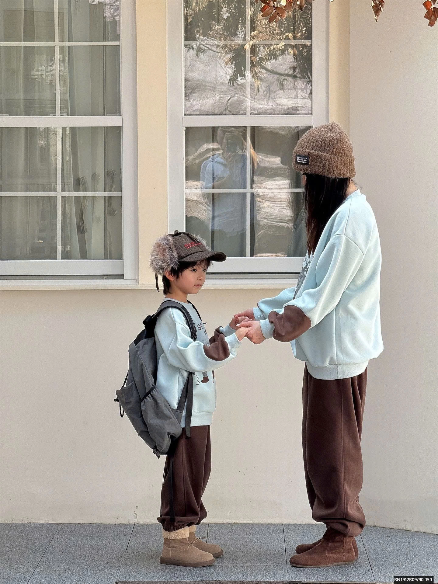 ÁO  NỈ  HÌNH MÈO  MẸ VÀ BÉ