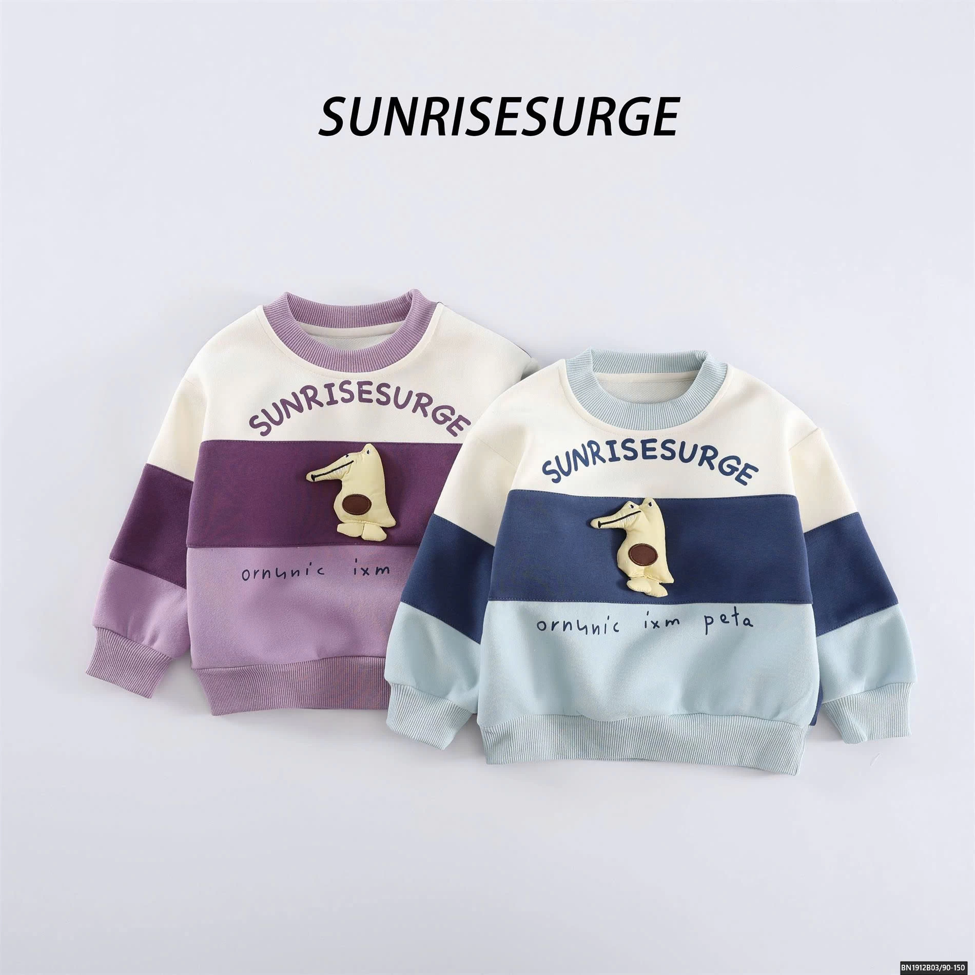 ÁO NỈ MẸ VÀ BÉ PHỐI MÀU CÁ SẤU DỄ THƯƠNG