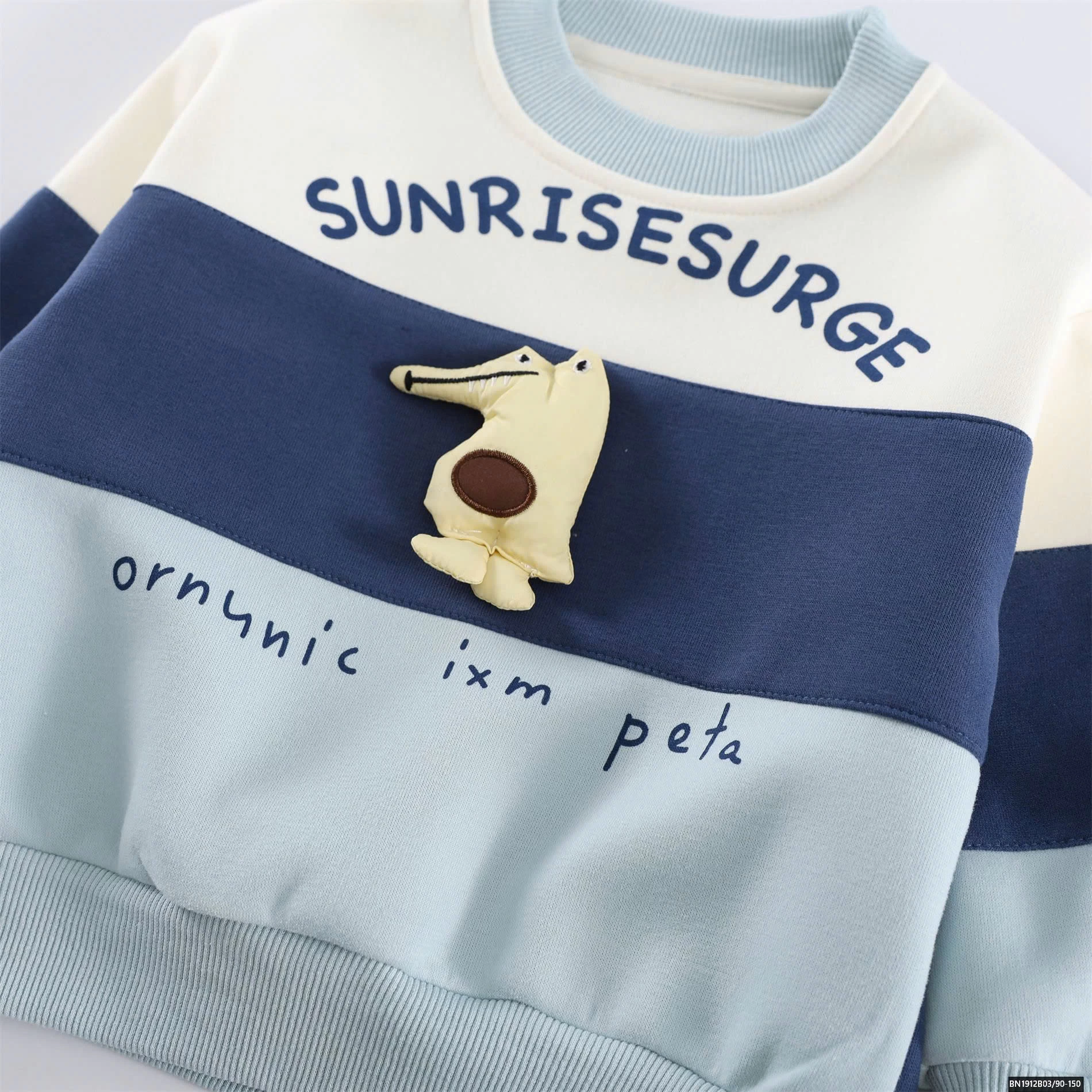 ÁO NỈ MẸ VÀ BÉ PHỐI MÀU CÁ SẤU DỄ THƯƠNG