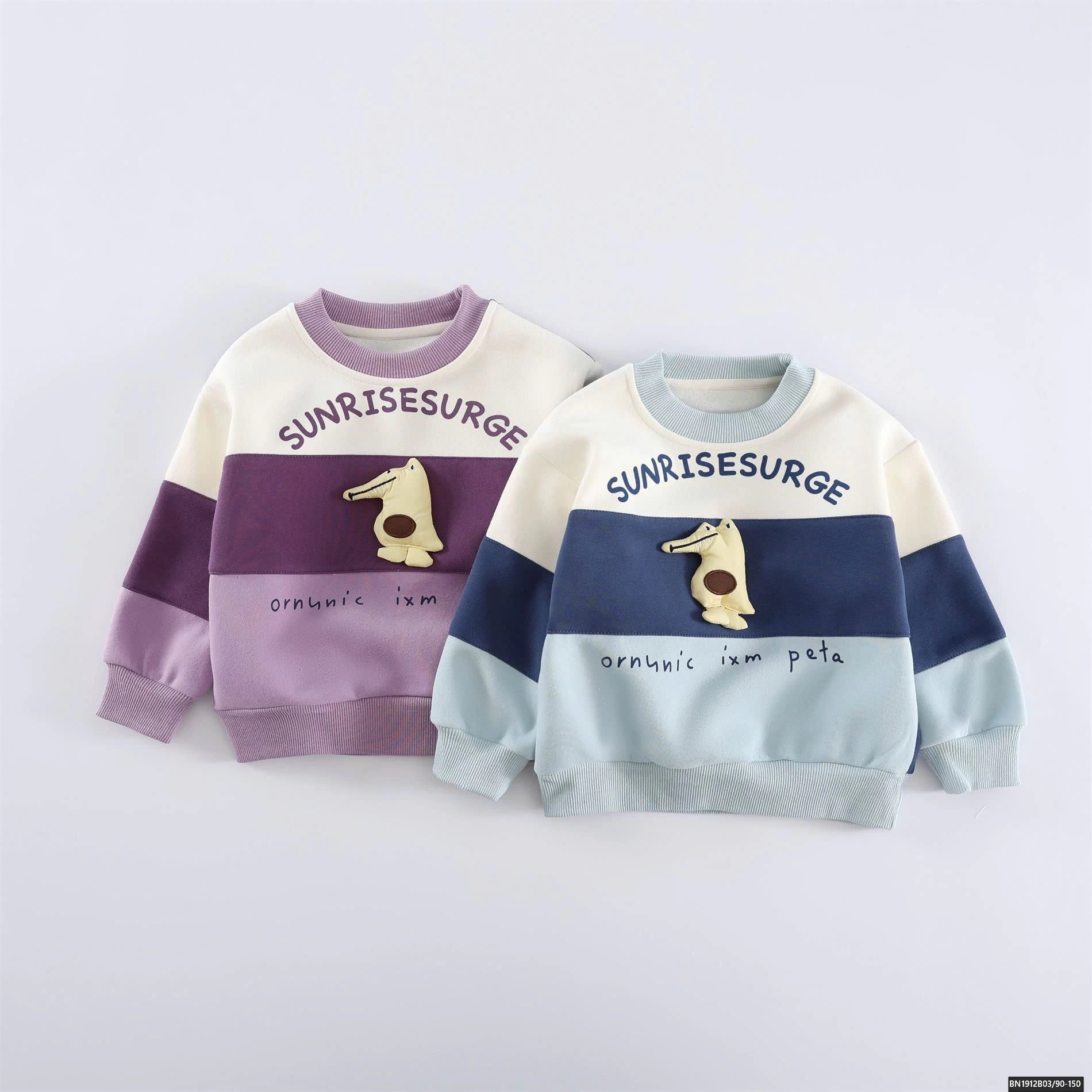 ÁO NỈ MẸ VÀ BÉ PHỐI MÀU CÁ SẤU DỄ THƯƠNG