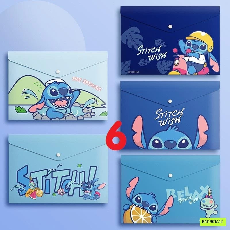 SÉT 5 TÚI ĐỰNG TÀI LIỆU HOẠT HÌNH