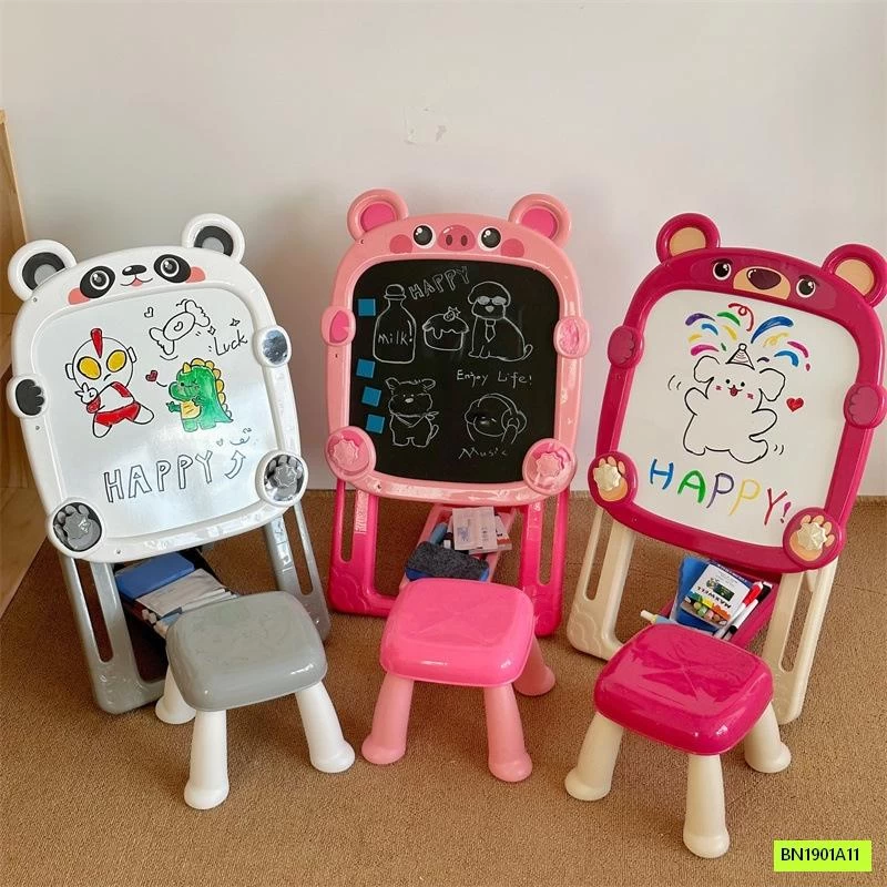 BẢNG VẼ 2 MẶT KÈM GHẾ CHO BÉ