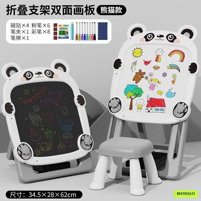 BẢNG VẼ 2 MẶT KÈM GHẾ CHO BÉ