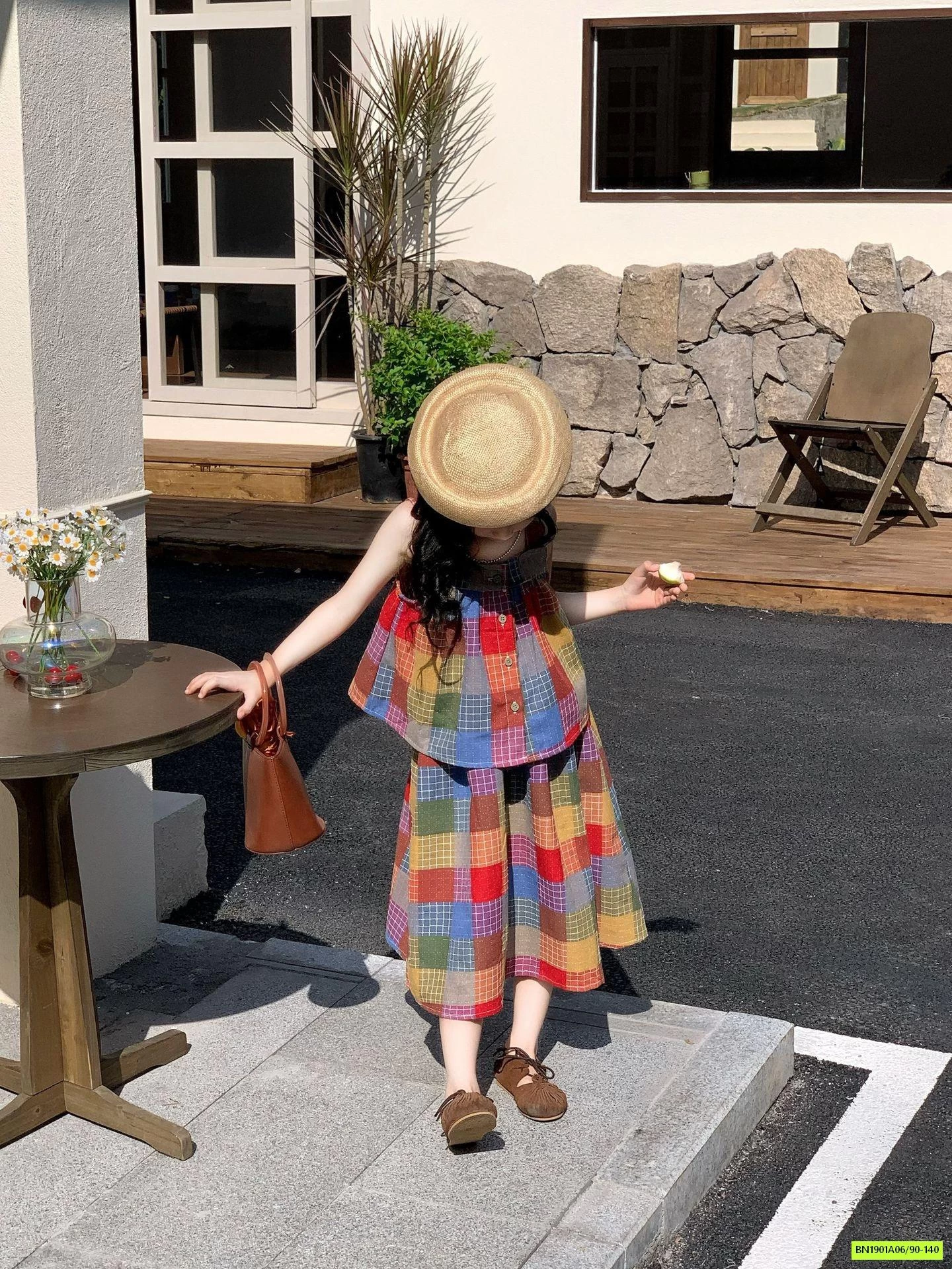 SÉT VÁY MAXI CARO SẮC MÀU