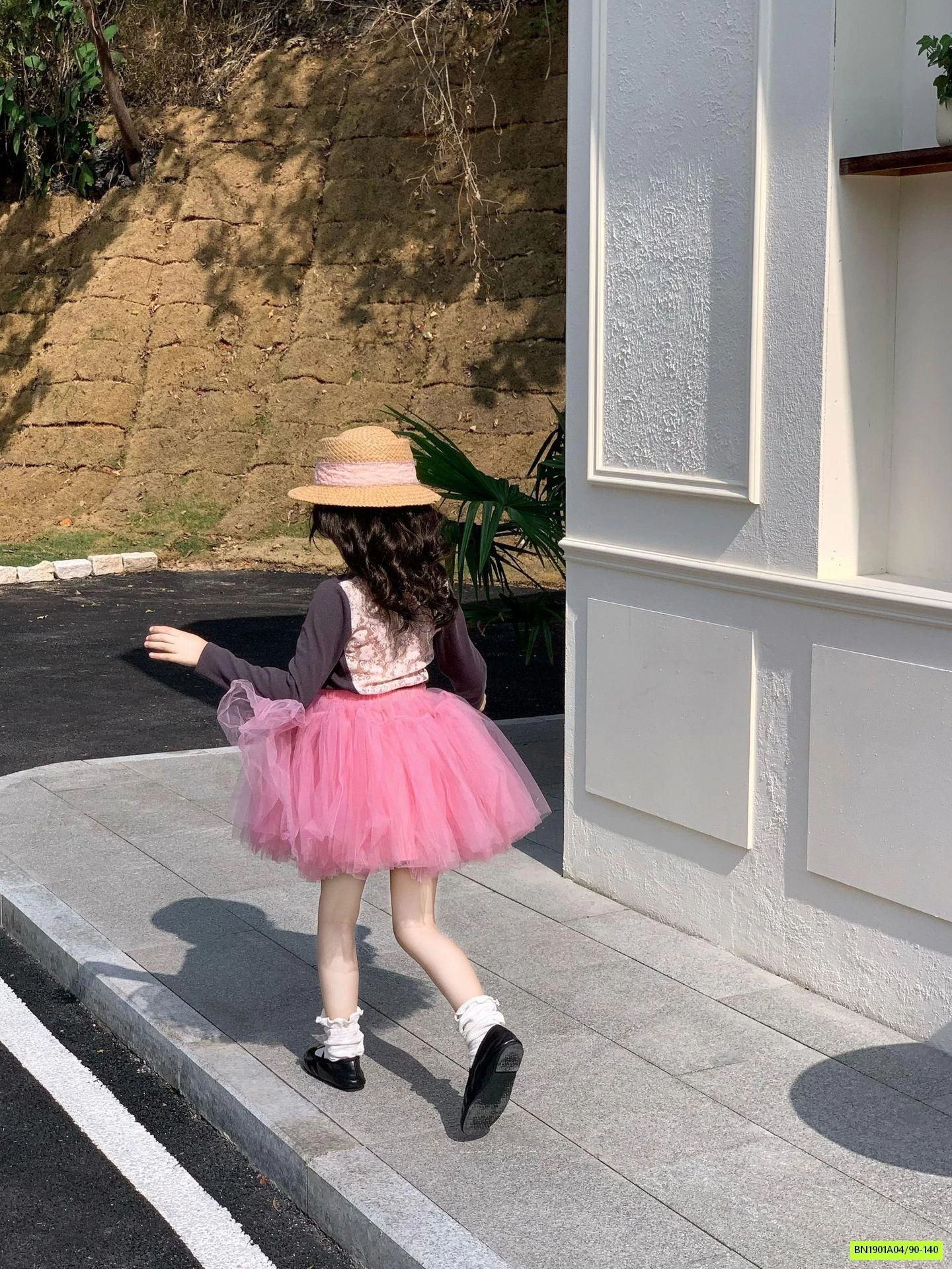 ÁO THUN LƯỚI MIX CV TUTU HỒNG