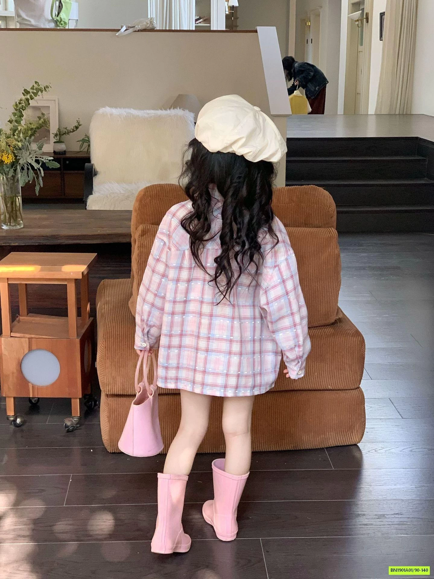 SÉT SƠ MI CARO HỒNG 3 CHI TIẾT