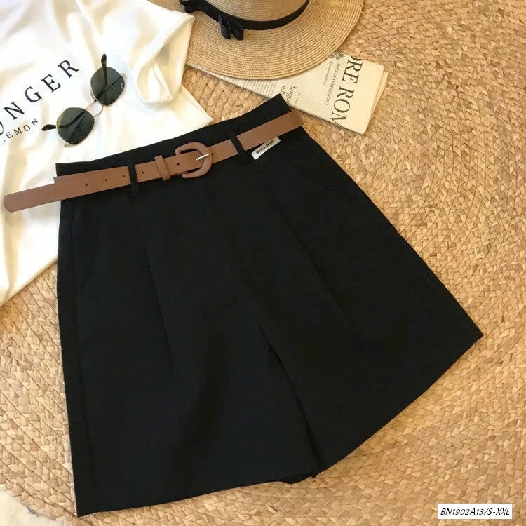 SHORT THÔ KÈM BELT