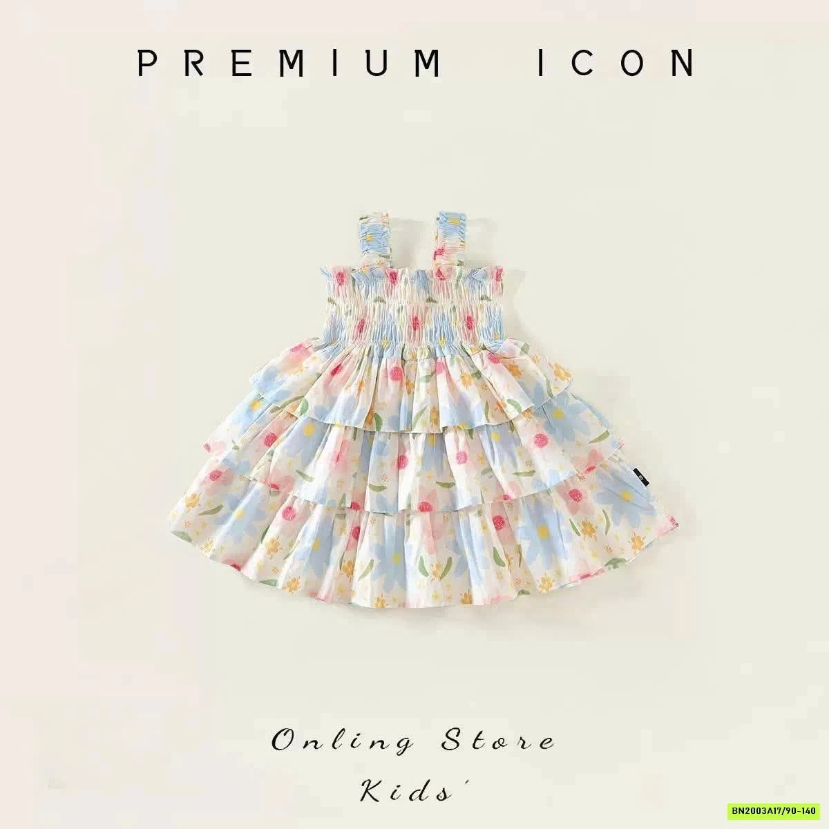 ĐẦM HOA 2 DÂY PREMIUM