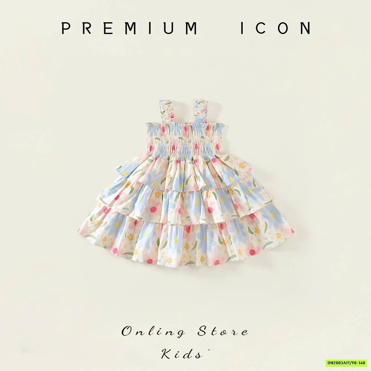 ĐẦM HOA 2 DÂY PREMIUM