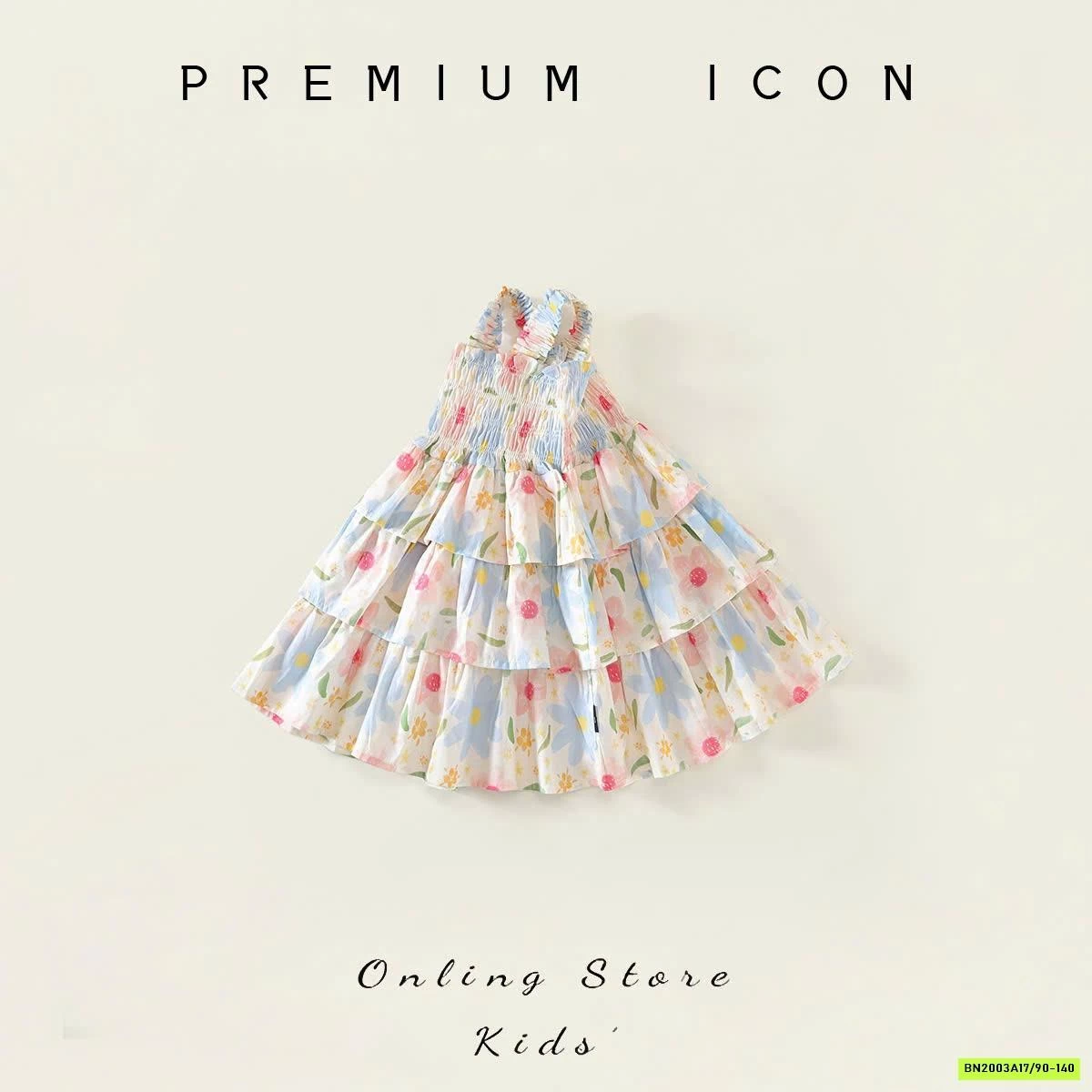 ĐẦM HOA 2 DÂY PREMIUM