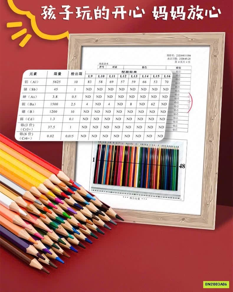 BÚT CHÌ MÀU DELI 48 MÀU