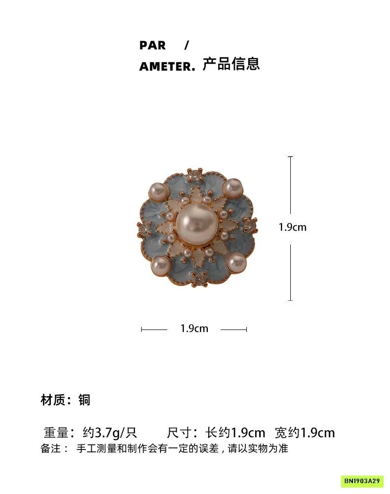HOA TAI NGỌC XANH DƯƠNG KIỂU PHÁP
