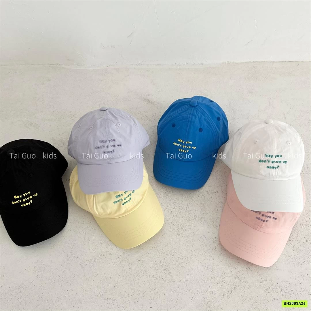 MŨ KẾT THÊU CHỮ NHỎ