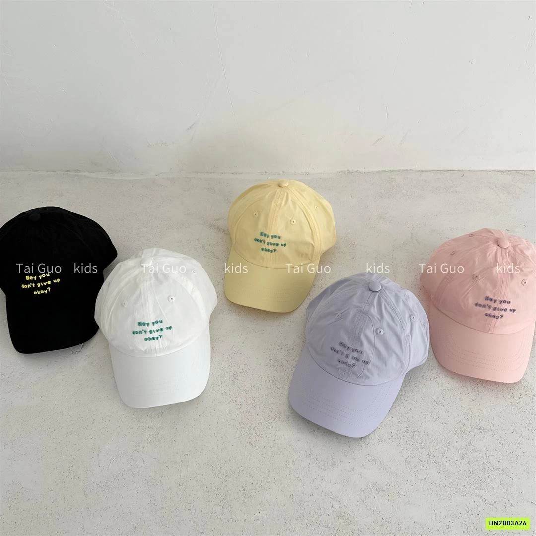 MŨ KẾT THÊU CHỮ NHỎ