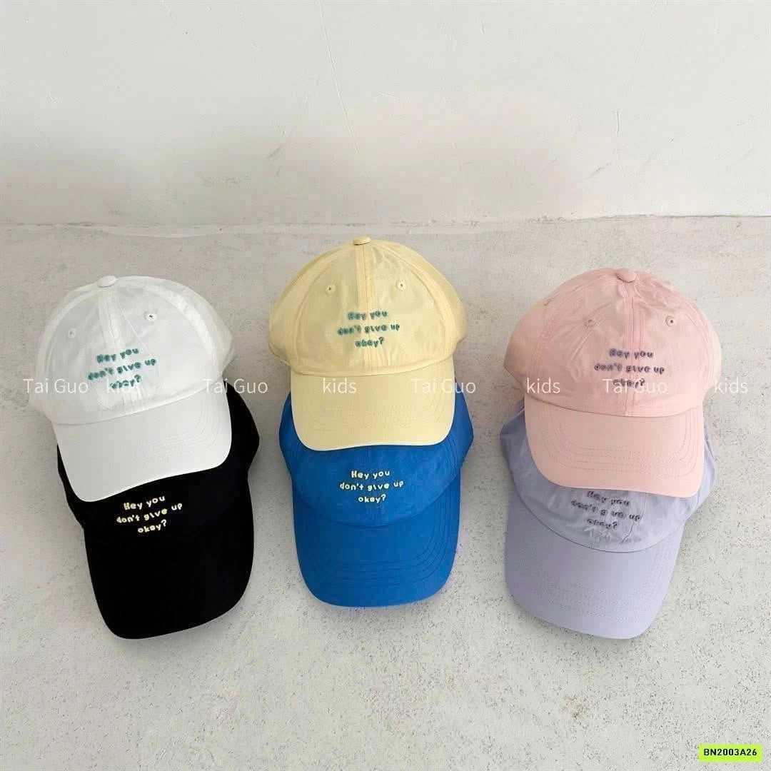 MŨ KẾT THÊU CHỮ NHỎ