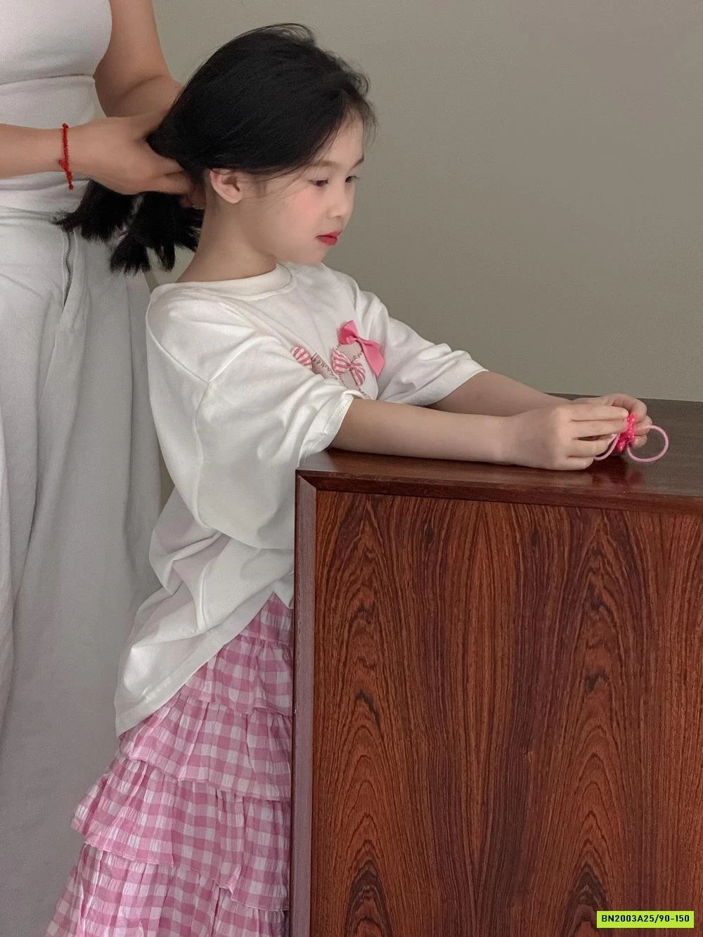 AO THUN MÈO MIX CV XẾP TẦNG DÁNG DÀI KUMAIKIDS