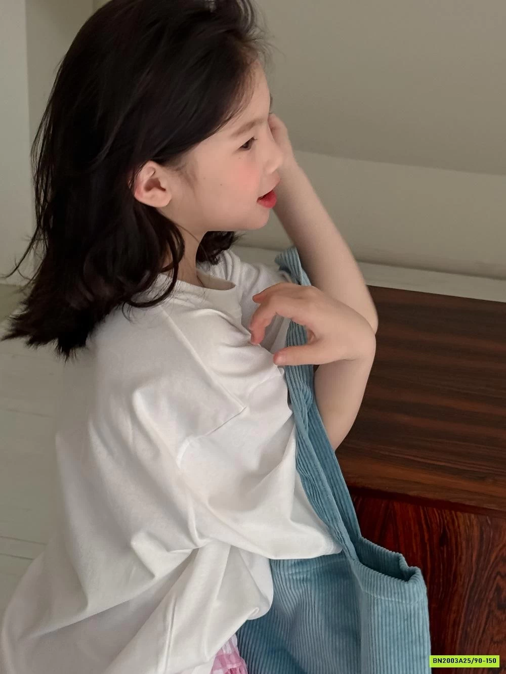 AO THUN MÈO MIX CV XẾP TẦNG DÁNG DÀI KUMAIKIDS