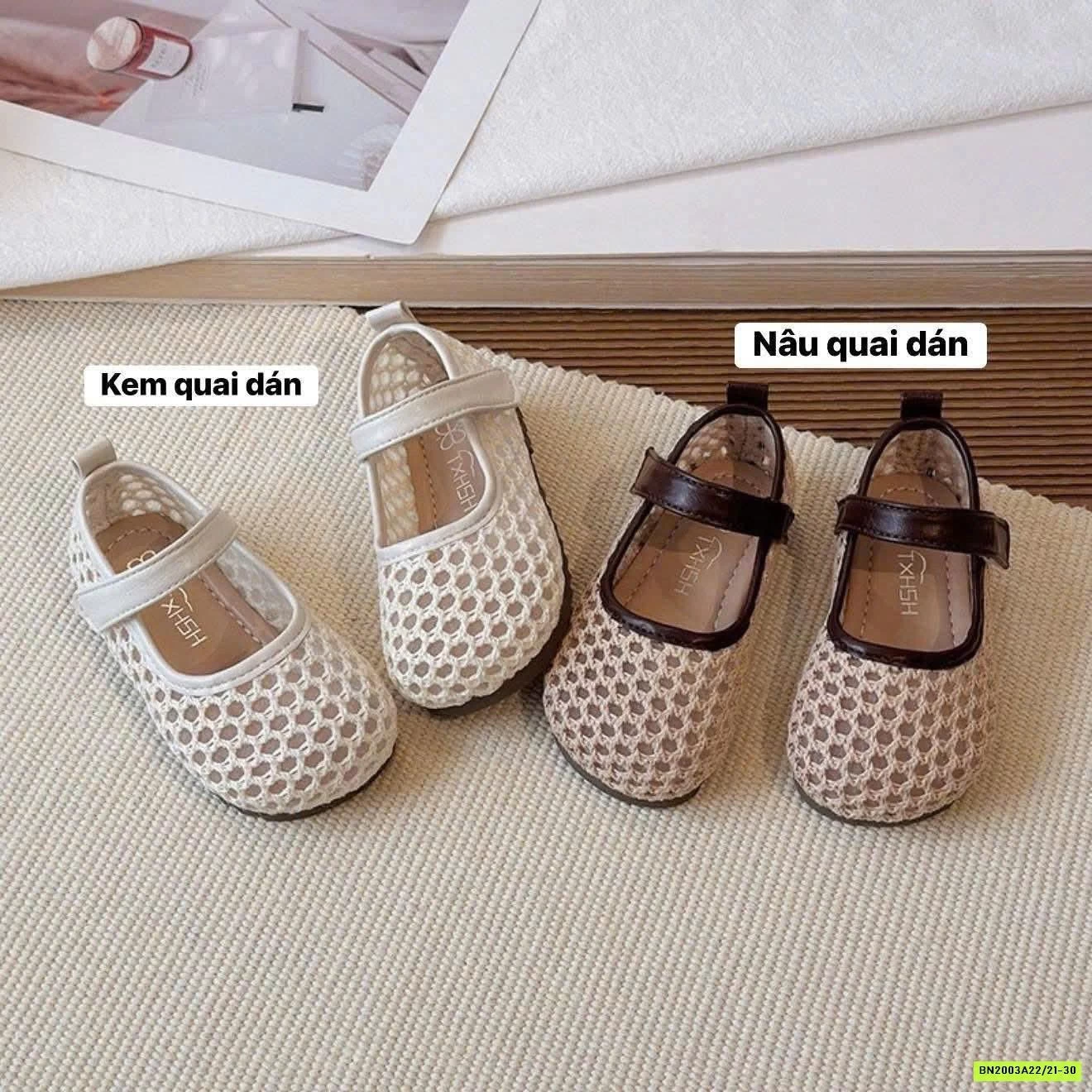 GIÀY BÚP BÊ LƯỚI MÙA HÈ