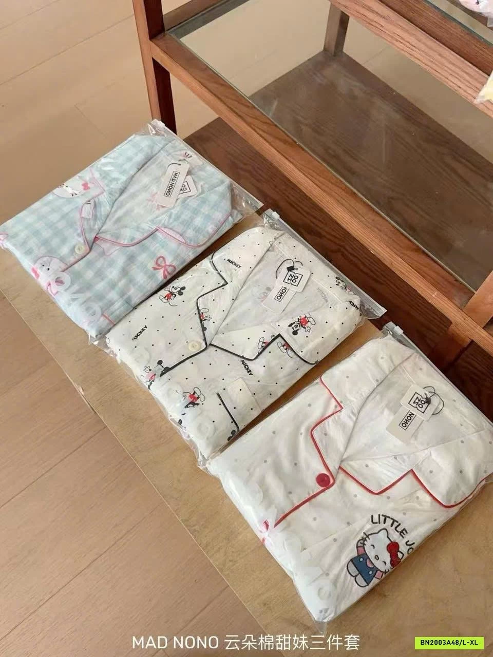 BỘ MẶC NHÀ 3 MÓN MADNONO