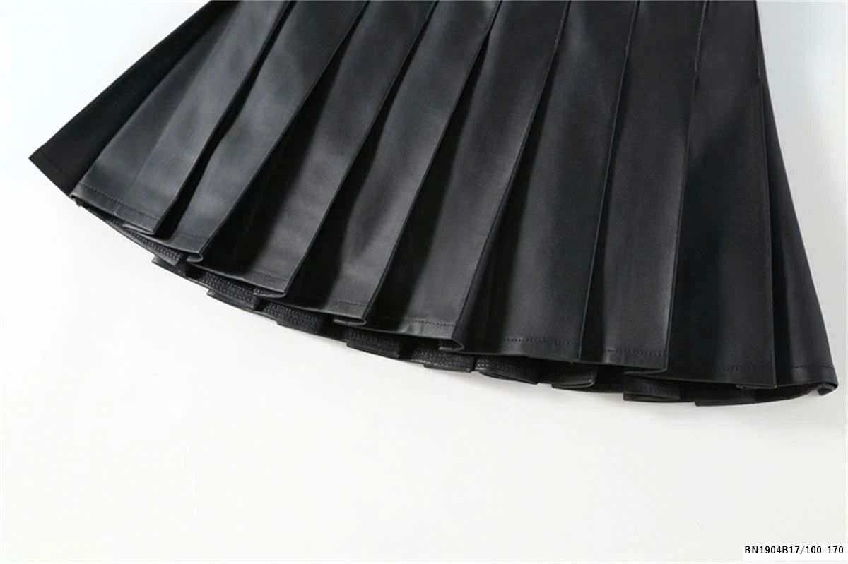 CHÂN VÁY DA XẾP LY CÁ TÍNH