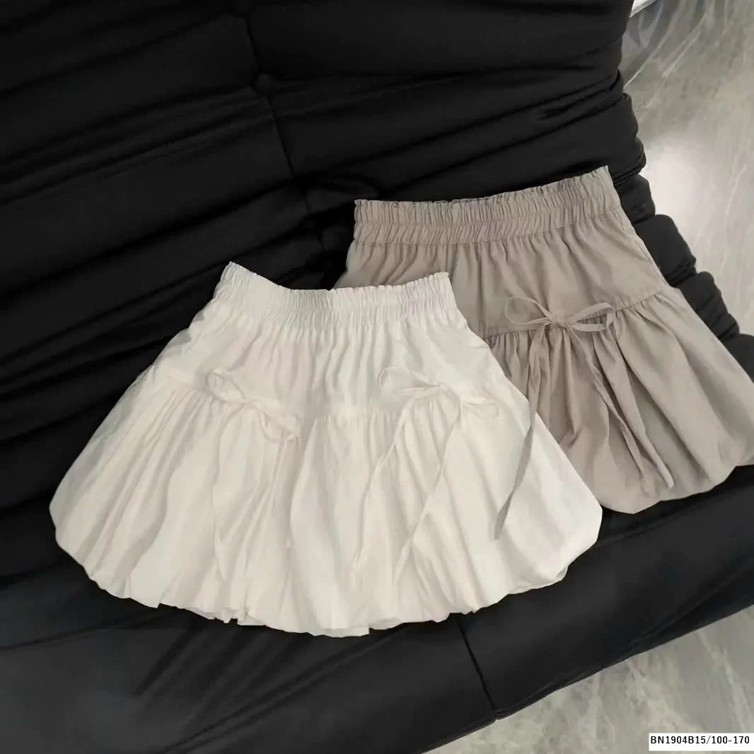 CHÂN VÁY BÉ ĐÍNH NƠ