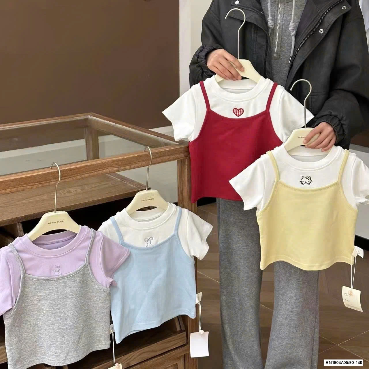 ÁO THUN GIẢ 2 DÂY BG