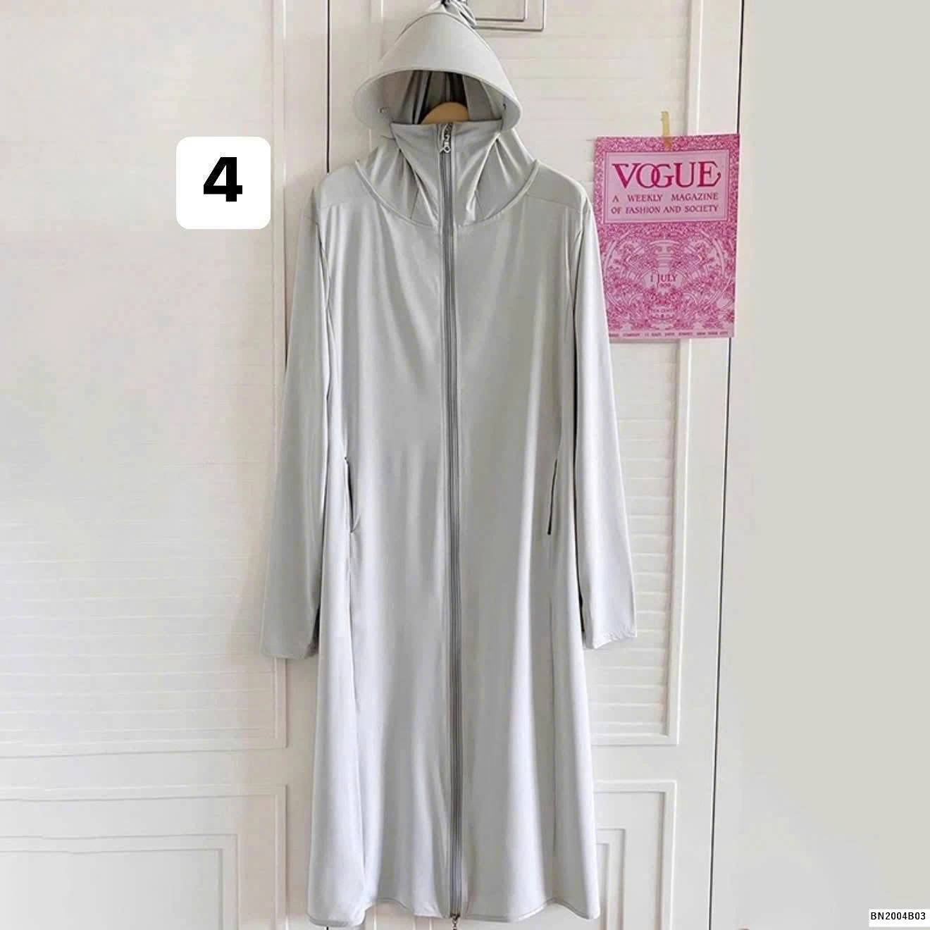 ÁO CHỐNG NẮNG DÁNG DÀI LỤA BĂNG UPF50