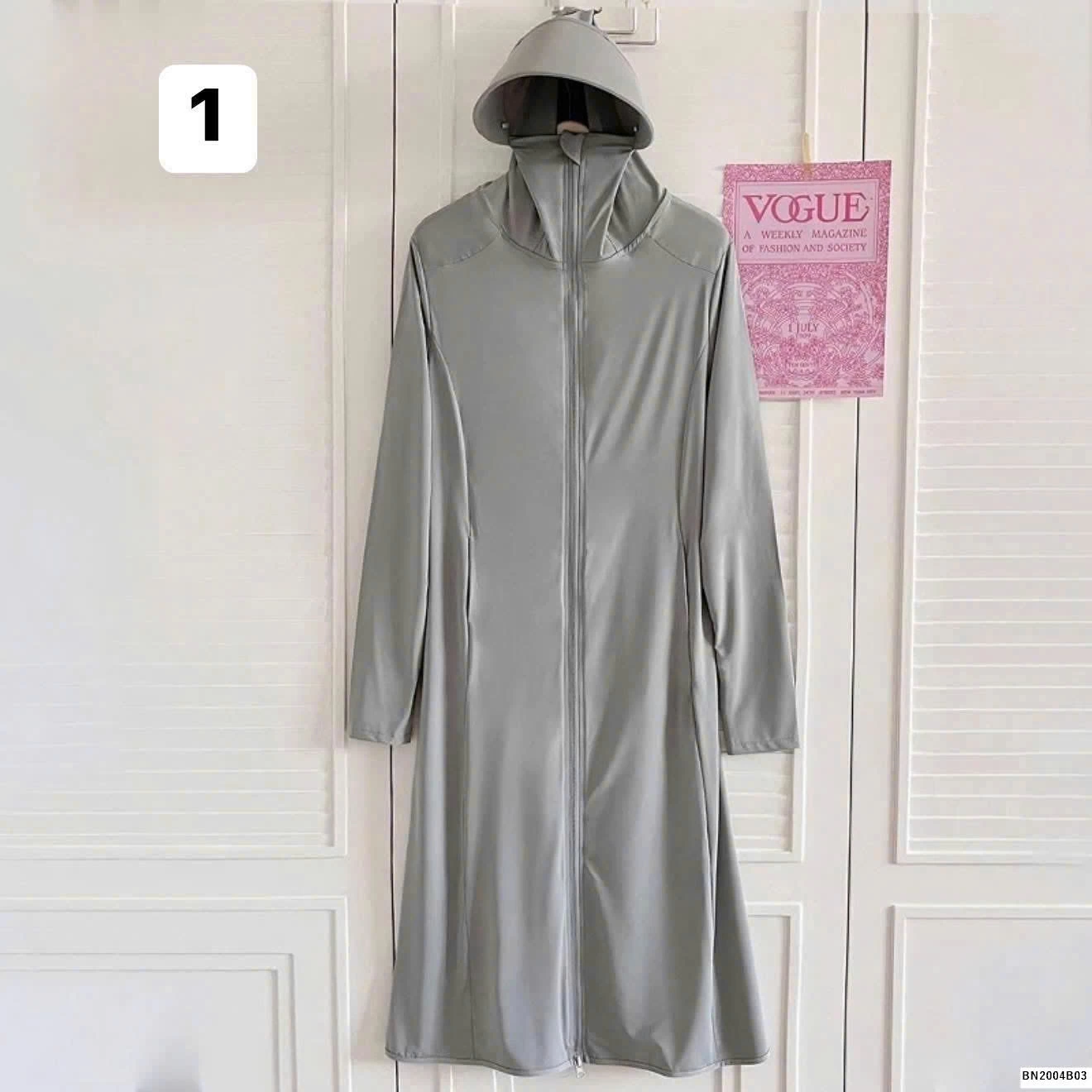 ÁO CHỐNG NẮNG DÁNG DÀI LỤA BĂNG UPF50