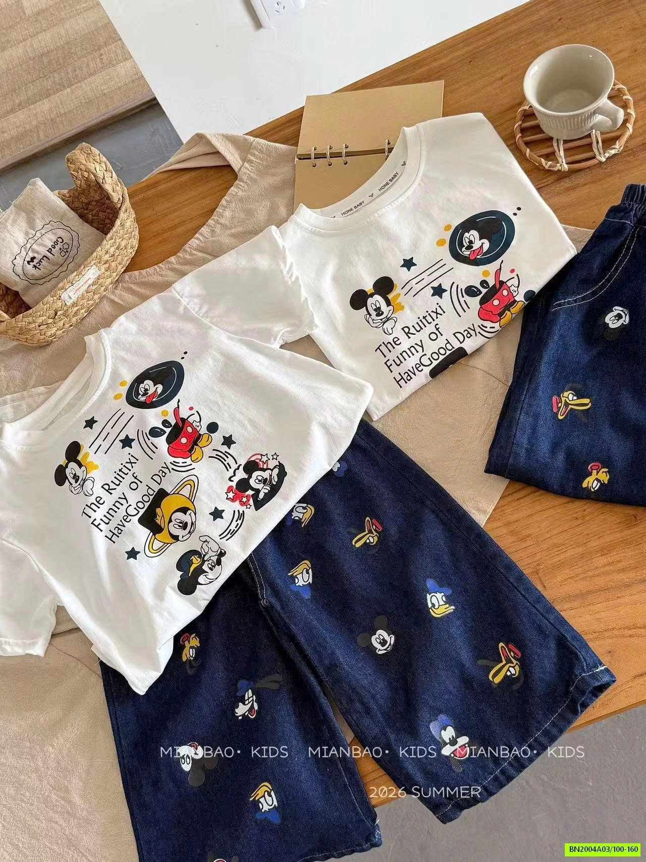 SÉT MICKEY DENIM SUÔNG