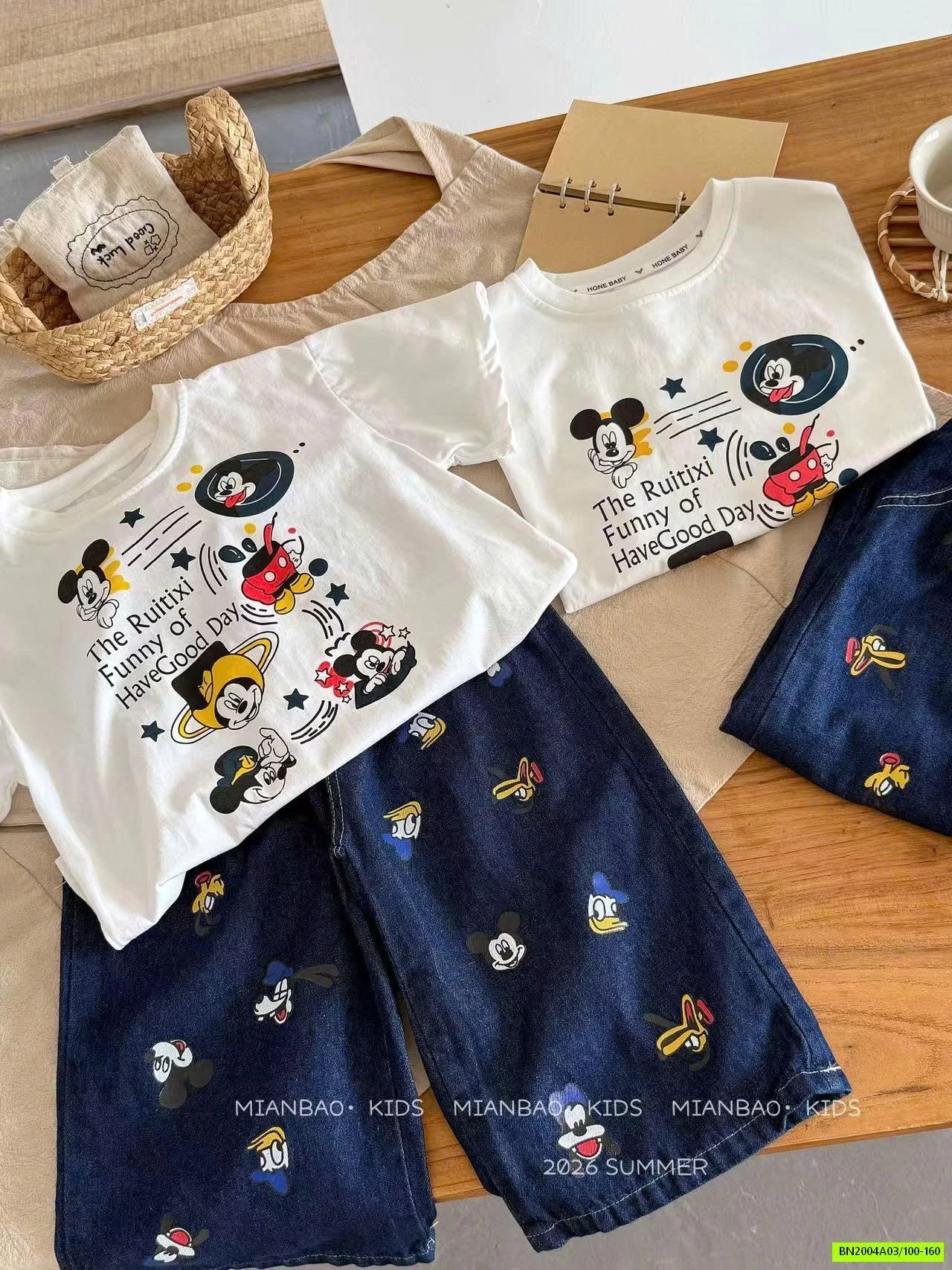 SÉT MICKEY DENIM SUÔNG