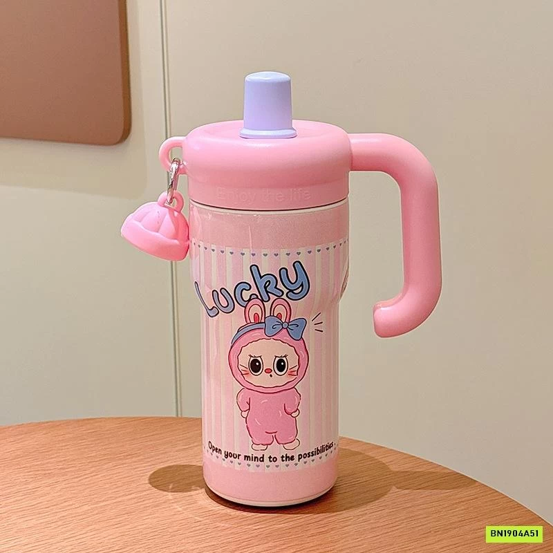 BÌNH UỐNG NƯỚC CÓ TAY CẦM LABUBU