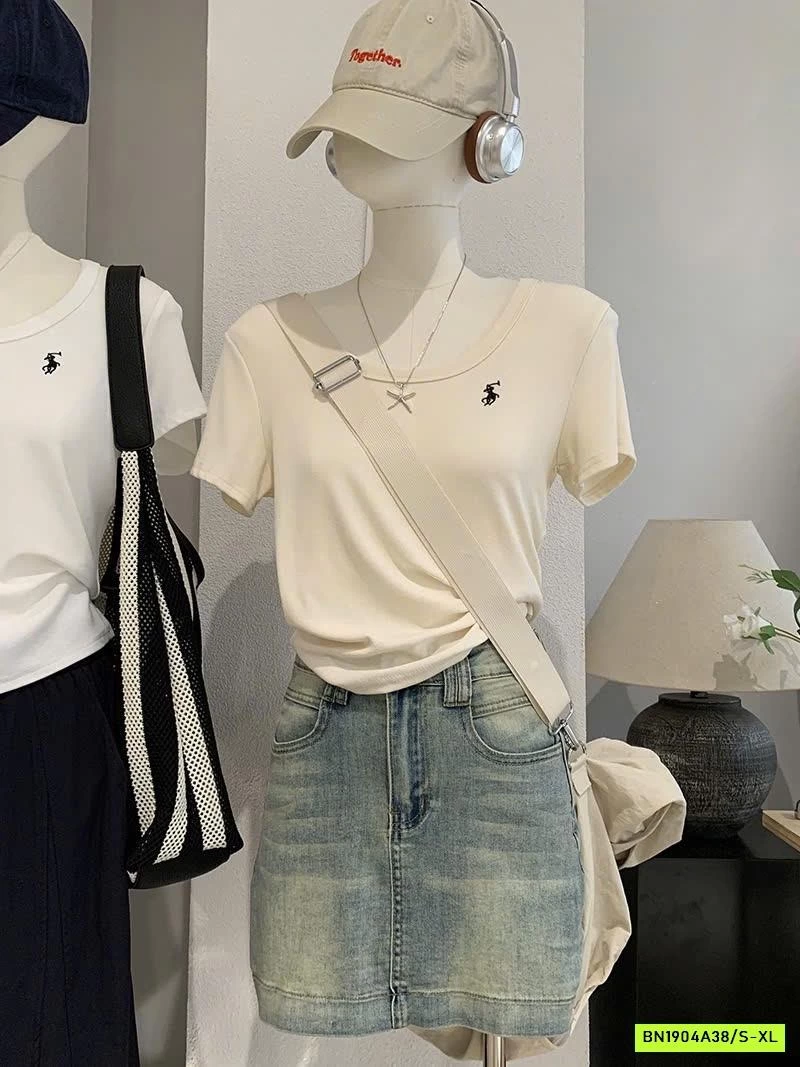 CHÂN VÁY JEAN NGẮN BASIC