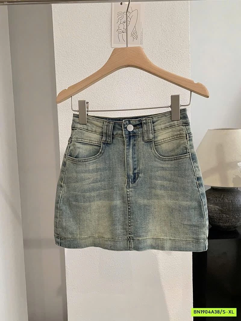 CHÂN VÁY JEAN NGẮN BASIC