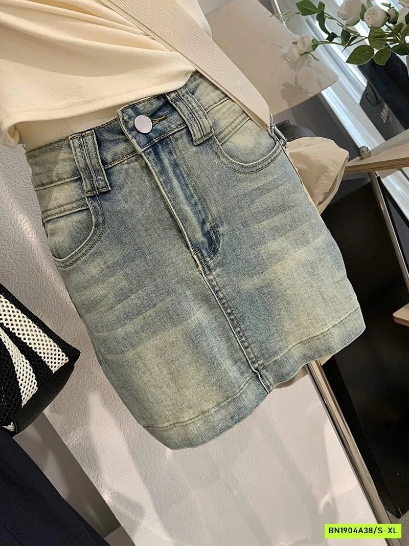 CHÂN VÁY JEAN NGẮN BASIC
