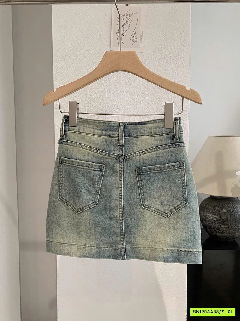 CHÂN VÁY JEAN NGẮN BASIC