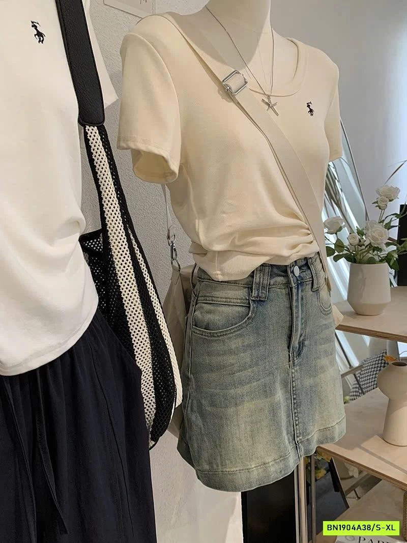 CHÂN VÁY JEAN NGẮN BASIC