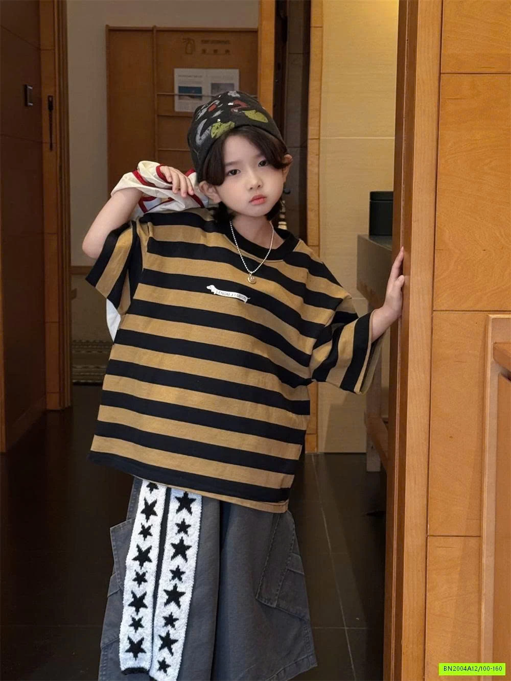 ÁO THUN KẺ PHỐI MÀU CHEESE