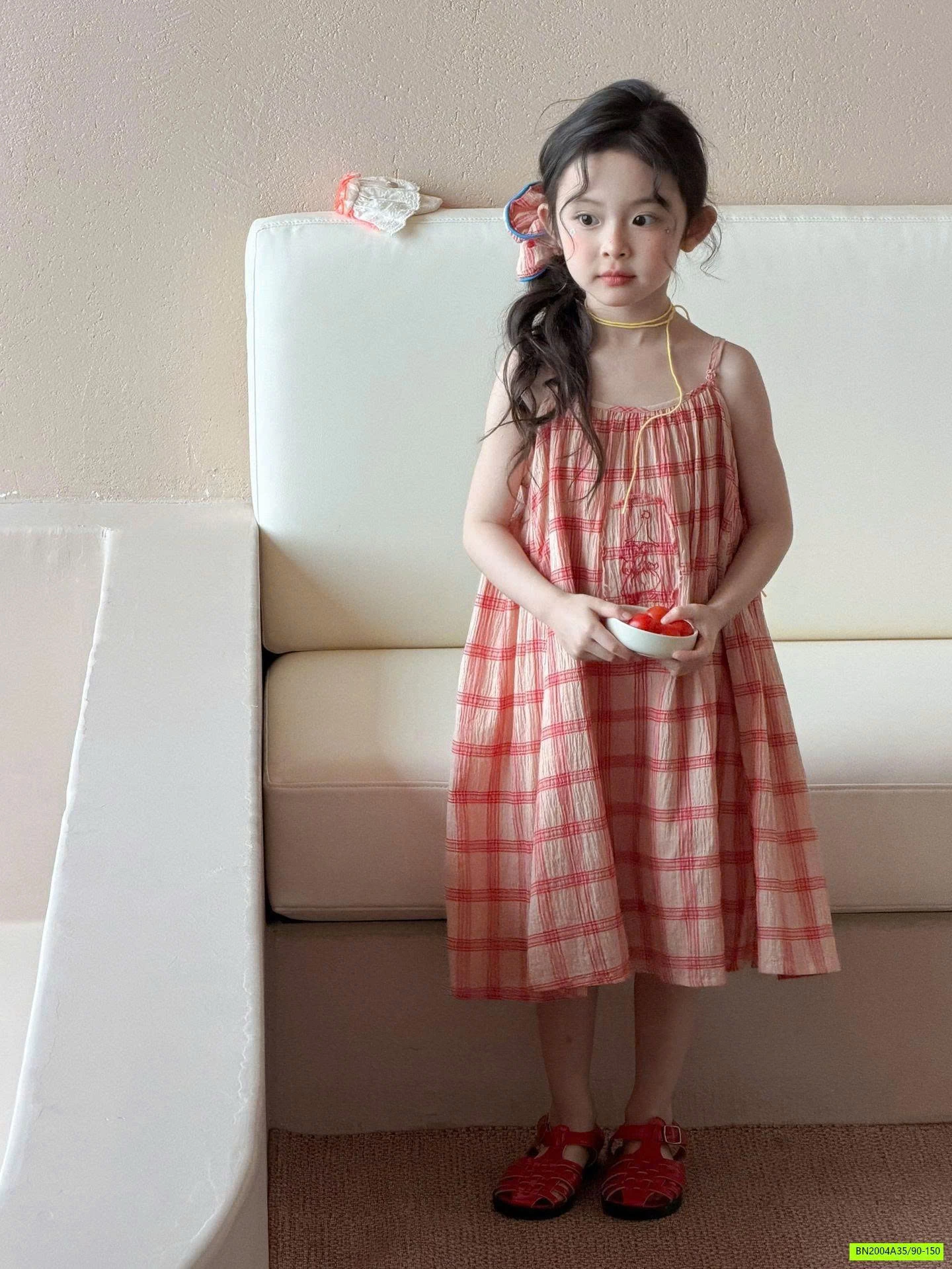 MAXI 2 DÂY CARO ĐỎ