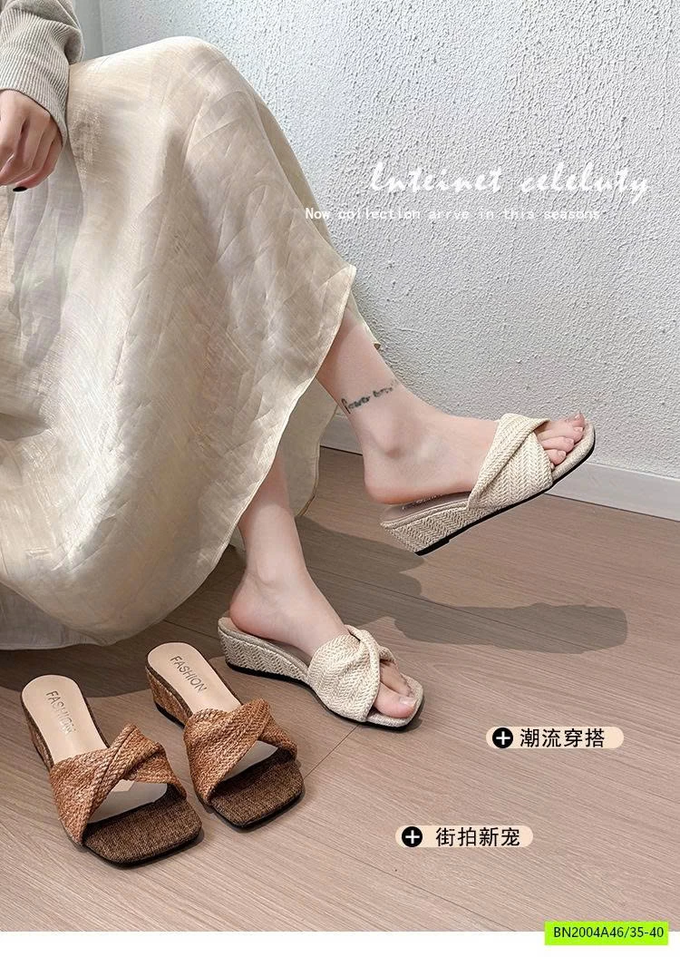 DÉP ĐẾ ĐẶC QUAI DỆT XOẮN