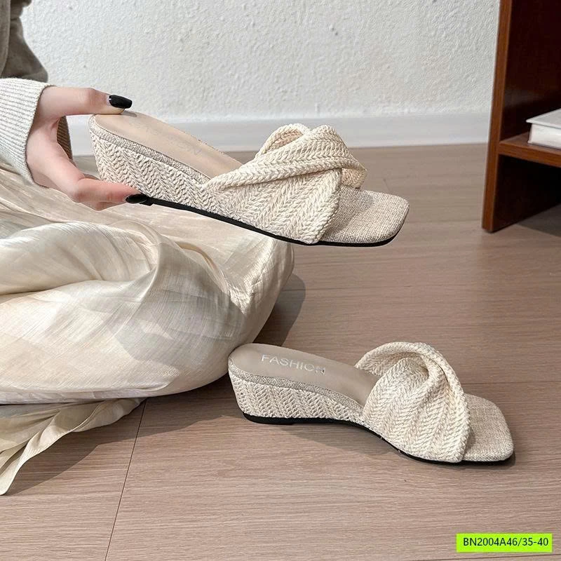 DÉP ĐẾ ĐẶC QUAI DỆT XOẮN