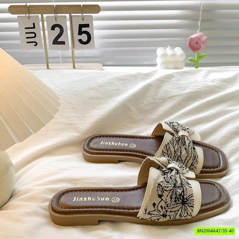 DÉP LÊ QUAI CHỮ H HỌA TIẾT