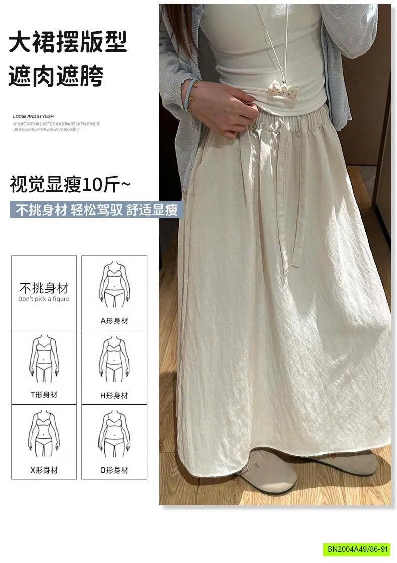 CHÂN VÁY DÀI XÒE CHỮ A , DÁNG SUÔNG PHONG CÁCH VINTAGE