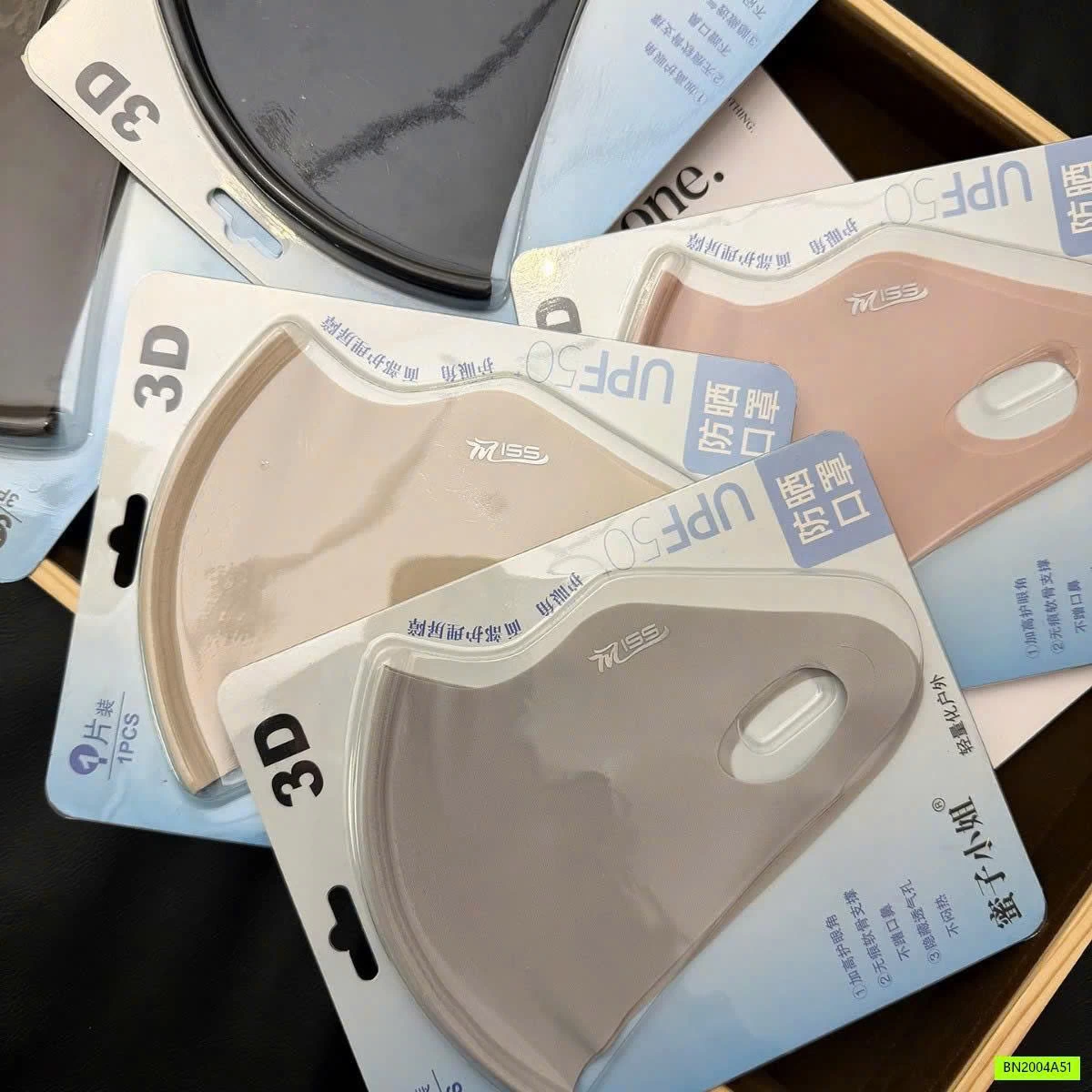 SET 5 KHẨU TRANG BĂNG LỤA CHỐNG TIA UV