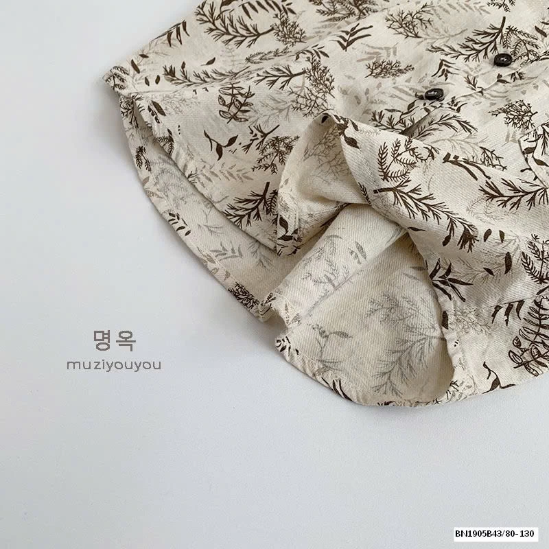 ÁO SƠ MI HỌA TIẾT XUẤT HÀN