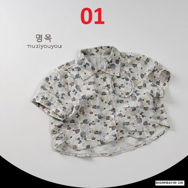 ÁO SƠ MI HỌA TIẾT XUẤT HÀN