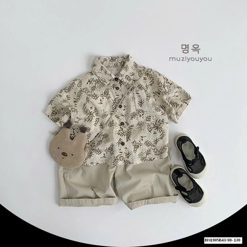 ÁO SƠ MI HỌA TIẾT XUẤT HÀN